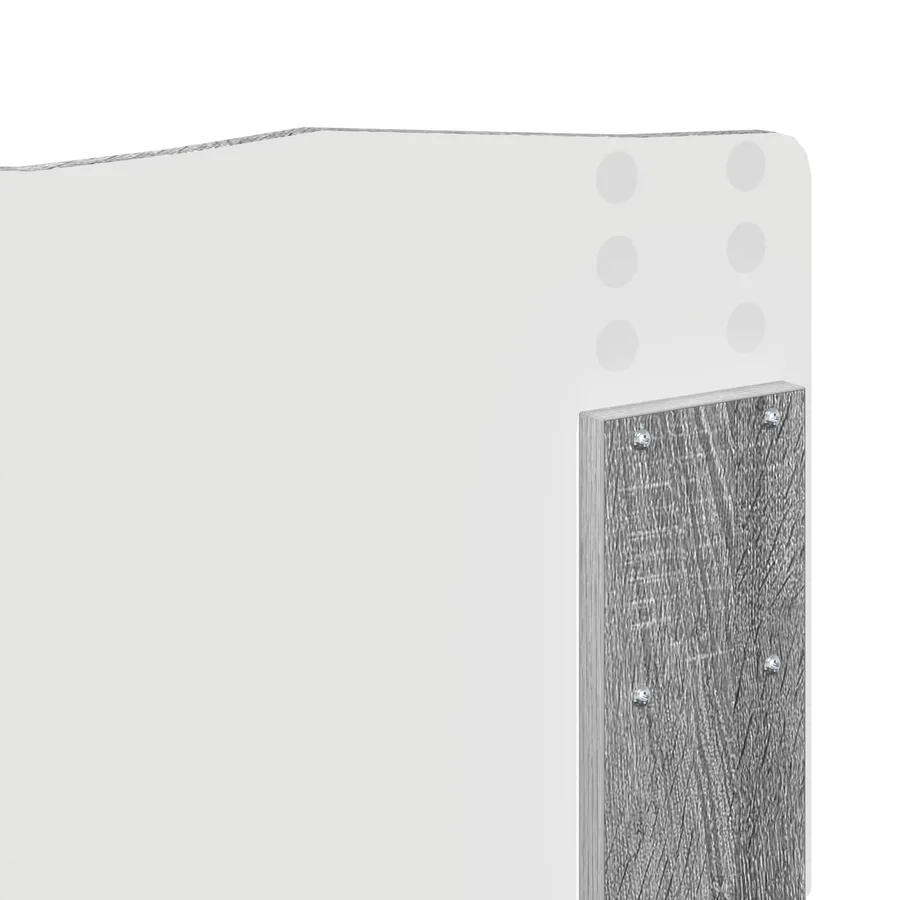 Lit de Rangement Gris Sonoma 140 x 200 cm Bois d'ingénierie - 12