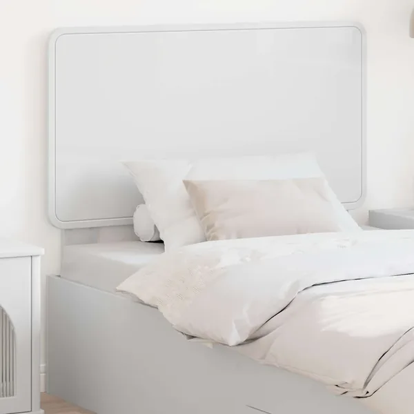 Tête de lit Blanc Bois d'ingénierie