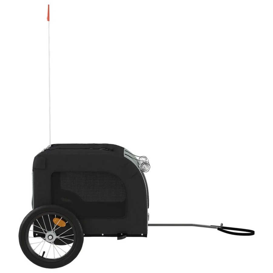 Remorque de vélo pour animaux de compagnie noir et gris - 6