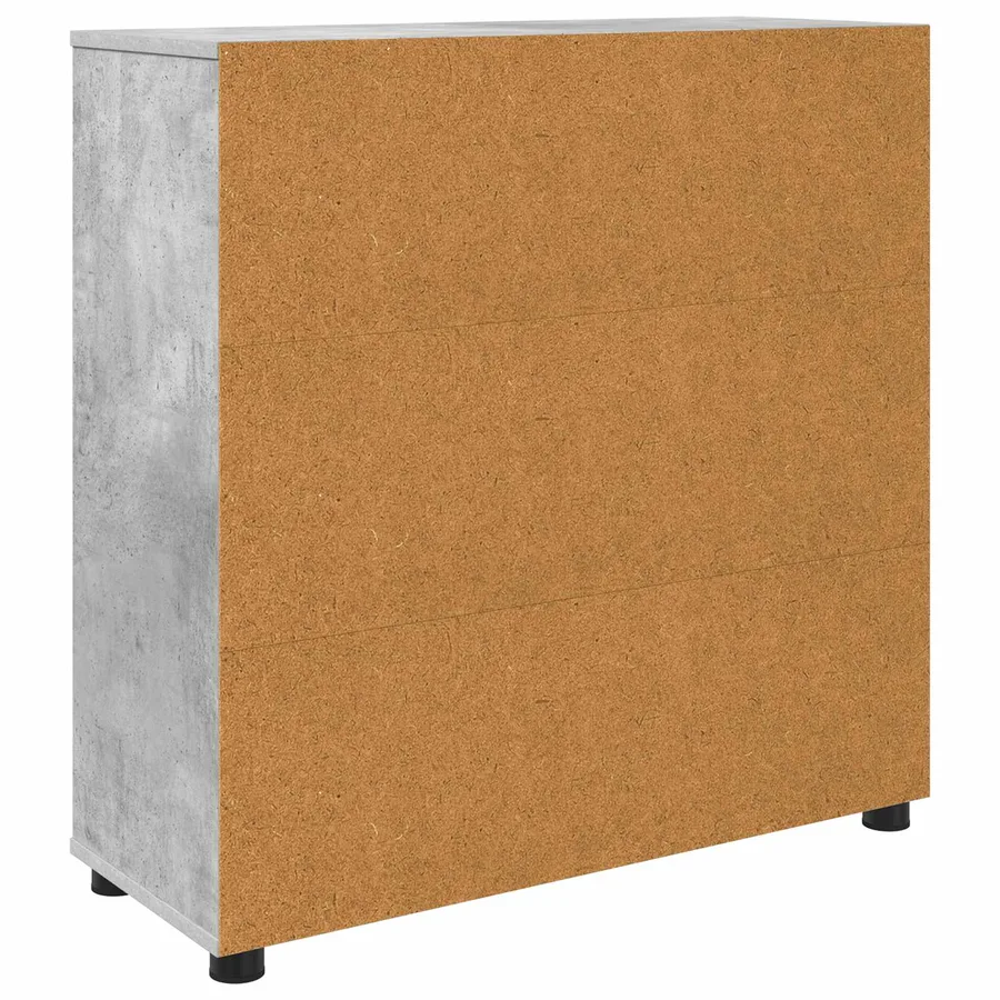 Armoire de rangement Gris béton 80 x 31 x 81 cm - 10