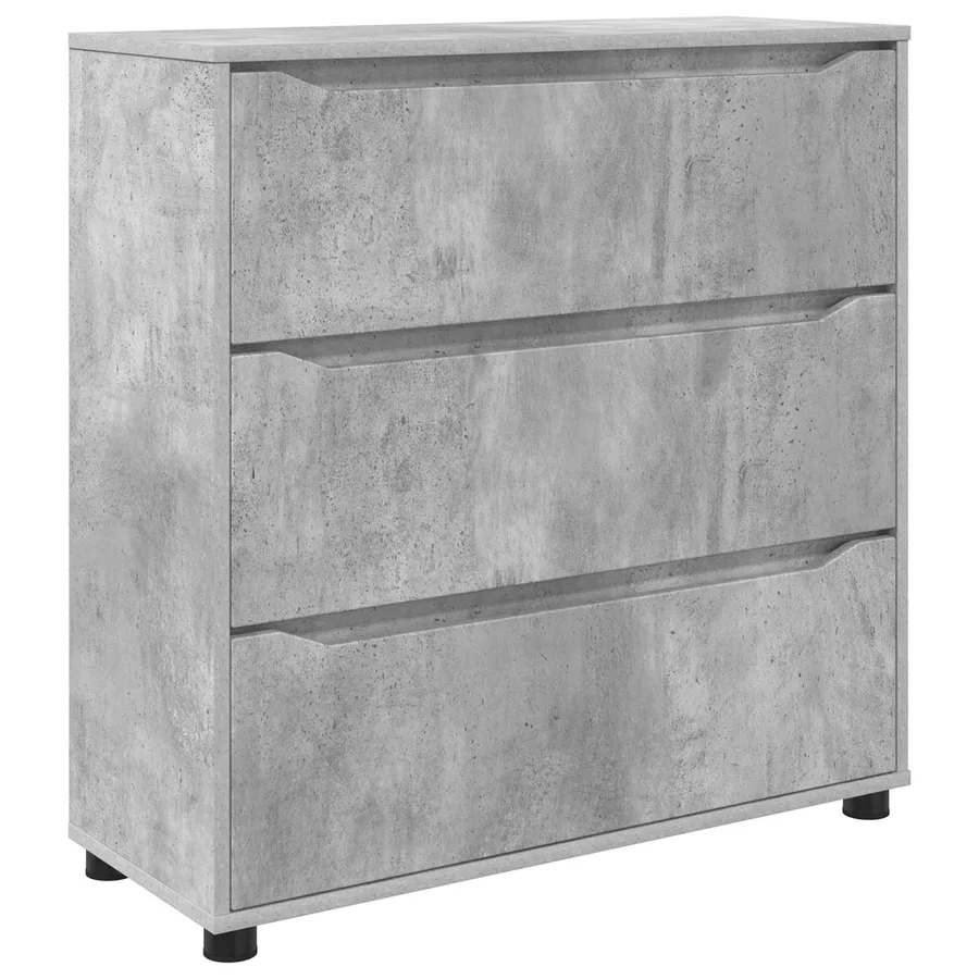 Armoire de rangement Gris béton 80 x 31 x 81 cm - 2