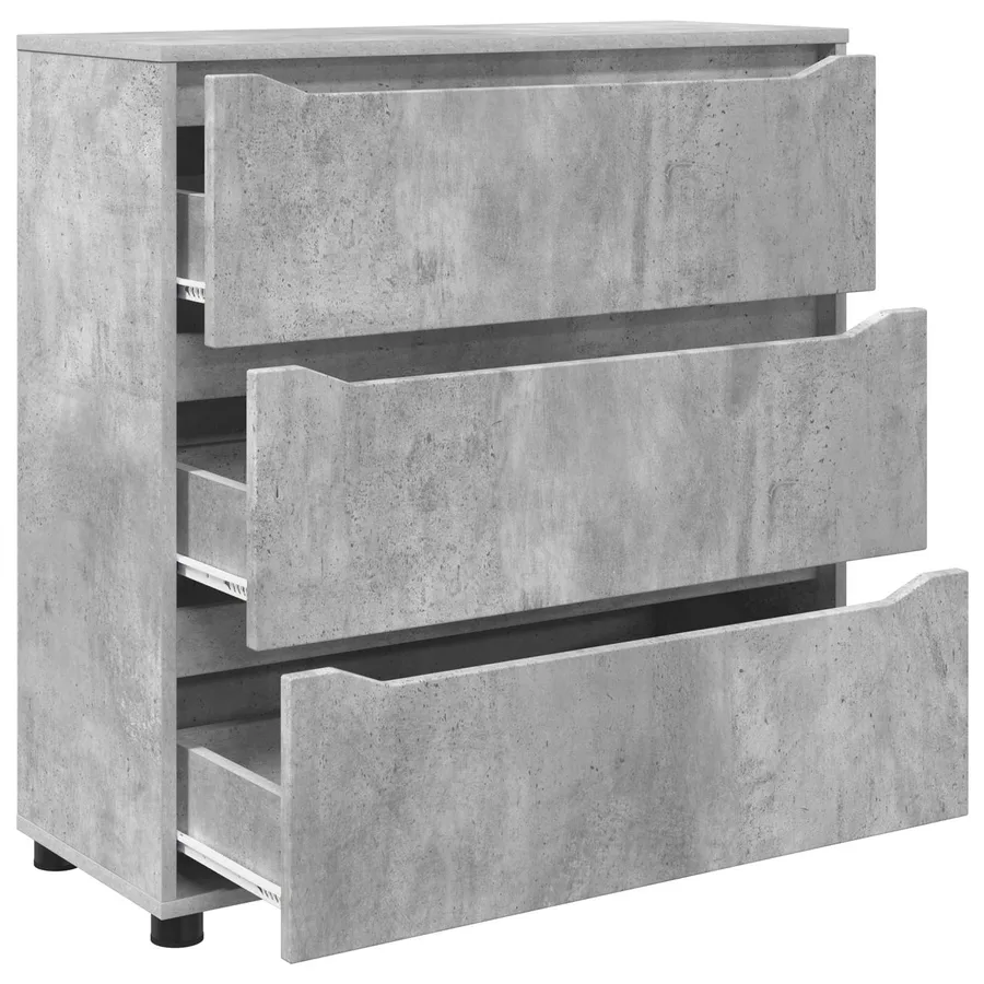 Armoire de rangement Gris béton 80 x 31 x 81 cm - 7