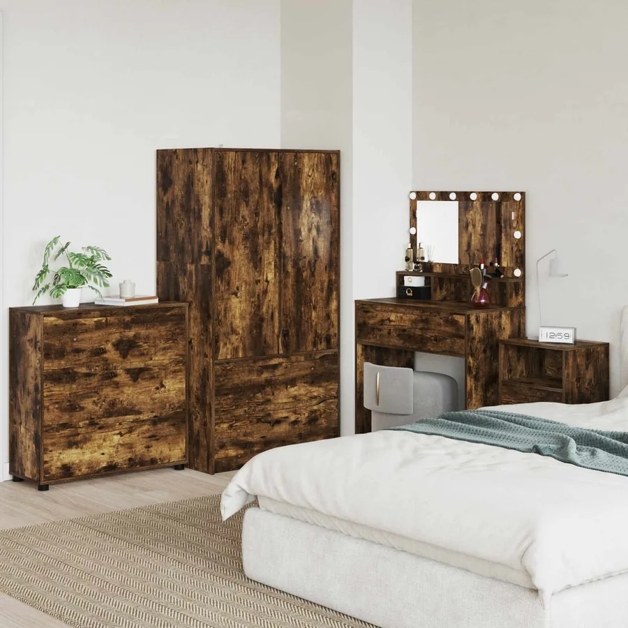 Armoire de rangement Chêne fumé 80 x 31 x 81 cm