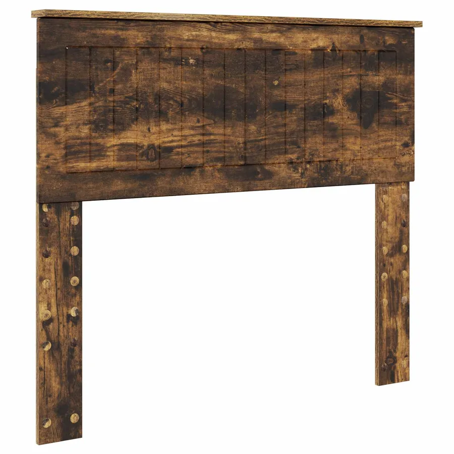 Cadre de lit Chêne fumé 100 x 200 cm Pin massif - 6