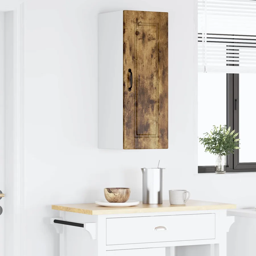 Meuble mural PORTO Chêne fumé 30 x 31 x 80 cm Bois d'ingénierie - 4