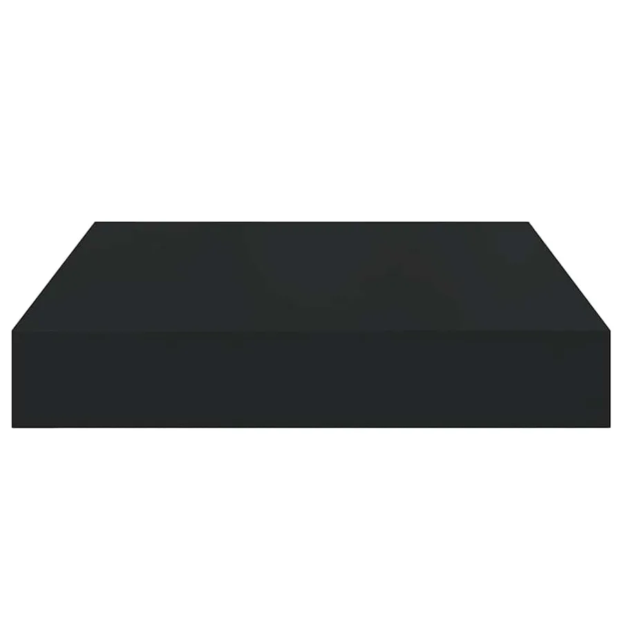Étagères murales flottantes 2 pcs noir 23x23,5x3,8 cm MDF - 7