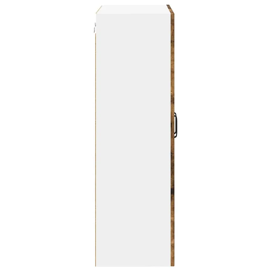 Cabinet en verre mural PORTO Chêne fumé 60 x 31 x 100 cm - 7