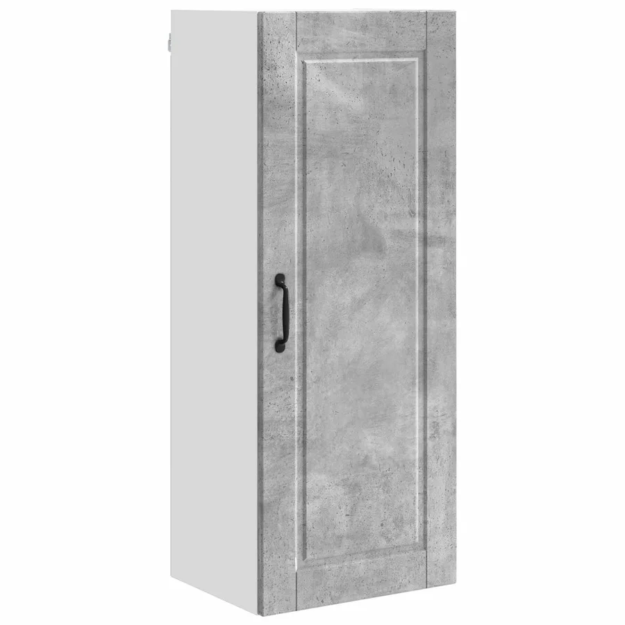Meuble mural PORTO Gris béton 40 x 31 x 100 cm - 2