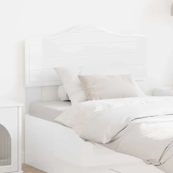 Tête de lit Blanc Brillant Bois d'ingénierie