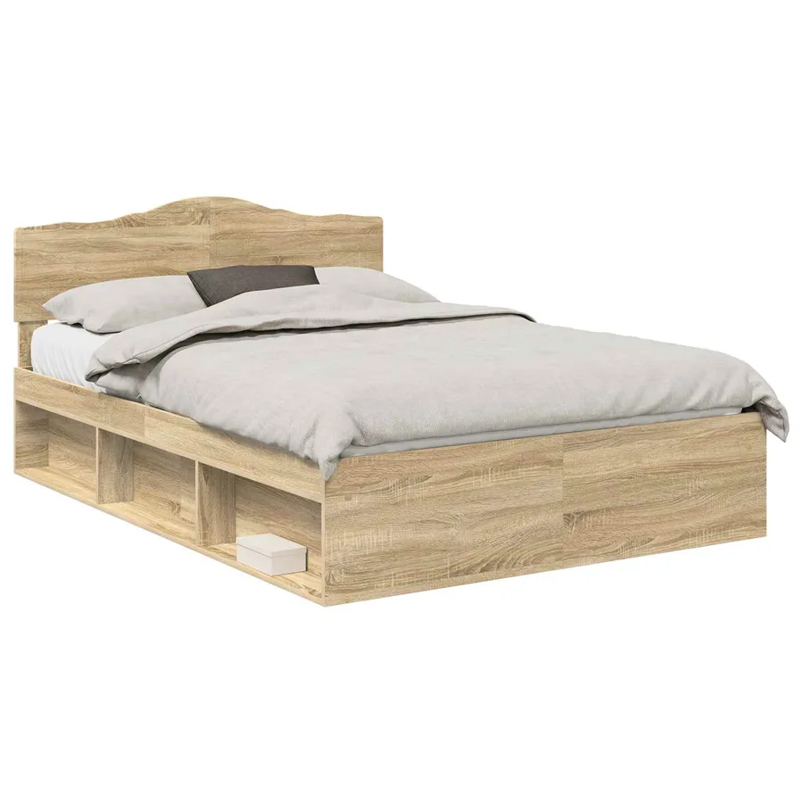 Cadre de lit Sonoma 160 x 200 cm Bois de pin massif - 2