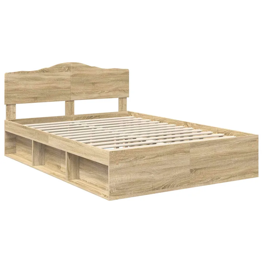 Cadre de lit Sonoma 160 x 200 cm Bois de pin massif - 4