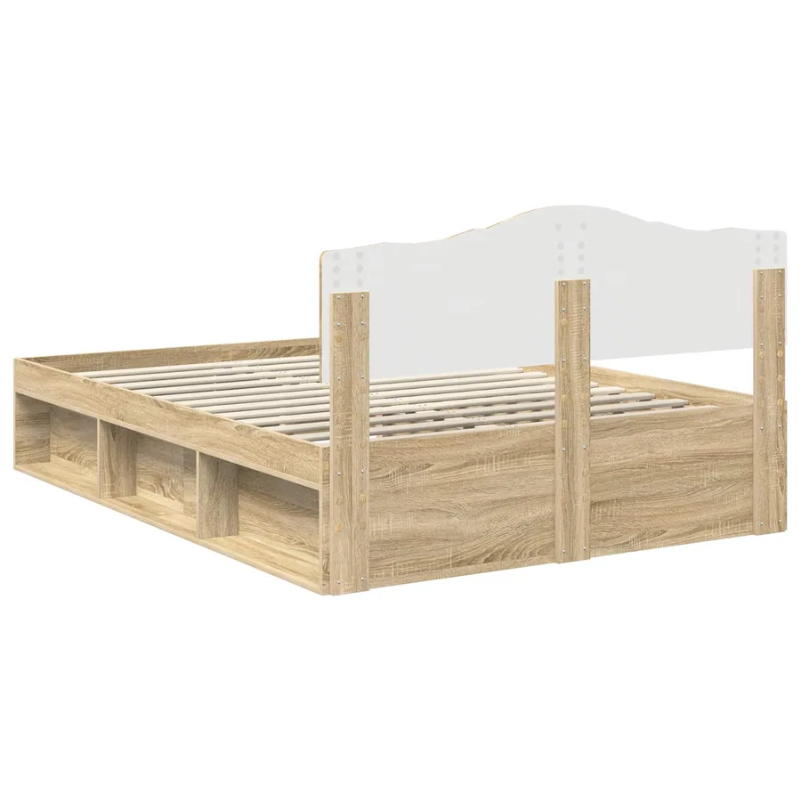 Cadre de lit Sonoma 160 x 200 cm Bois de pin massif - 9