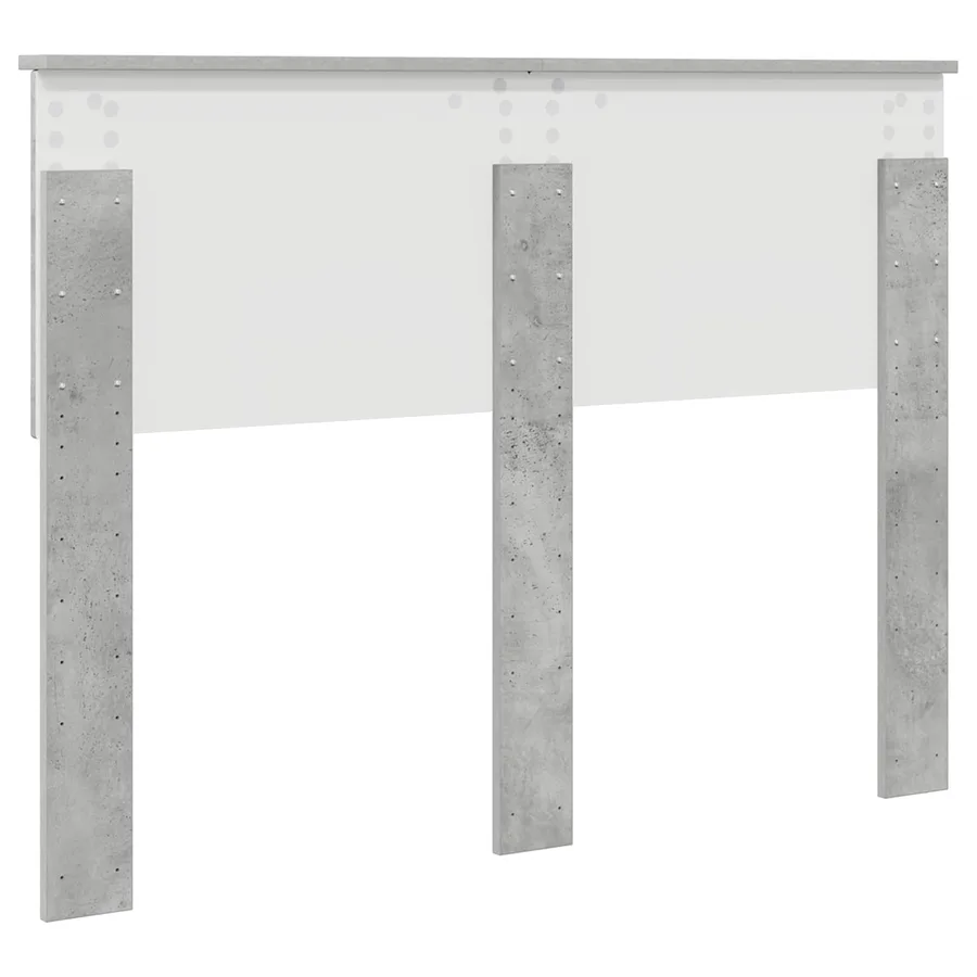 Tête de lit Gris béton Bois d'ingénierie - 6