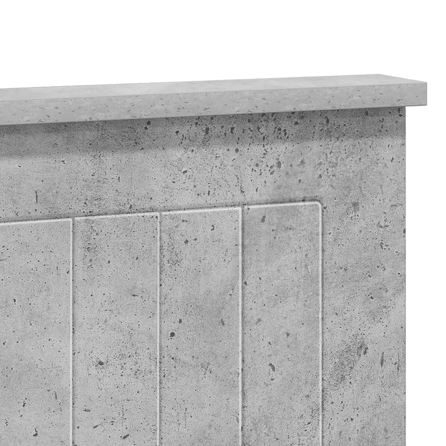 Tête de lit Gris béton Bois d'ingénierie - 7