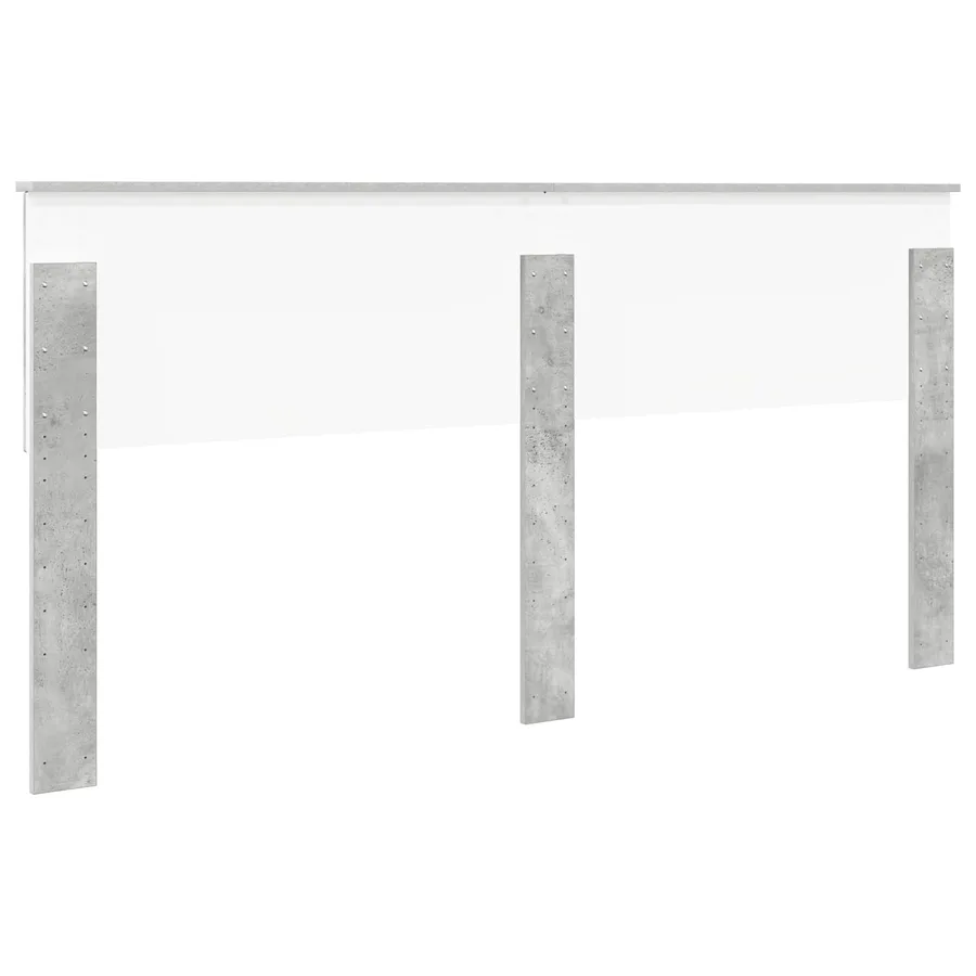 Tête de lit Gris béton Bois d'ingénierie - 6