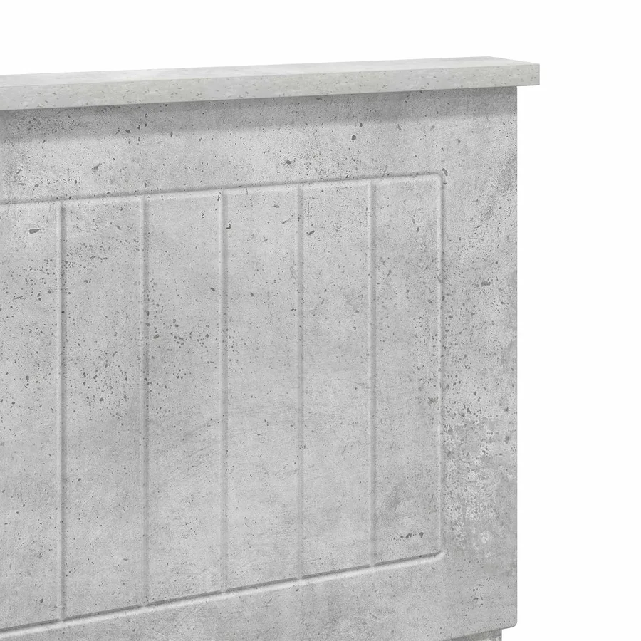 Tête de lit Gris béton Bois d'ingénierie - 7