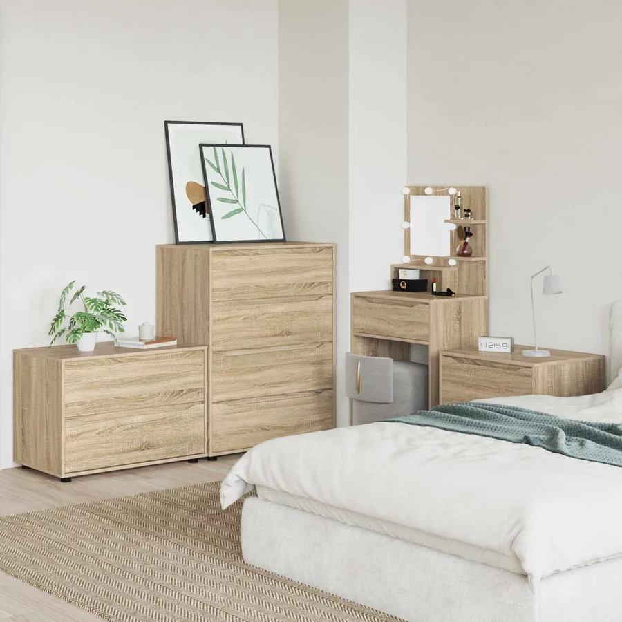 Armoire de rangement Chêne Sonoma 80 x 48 x 57 cm - 4