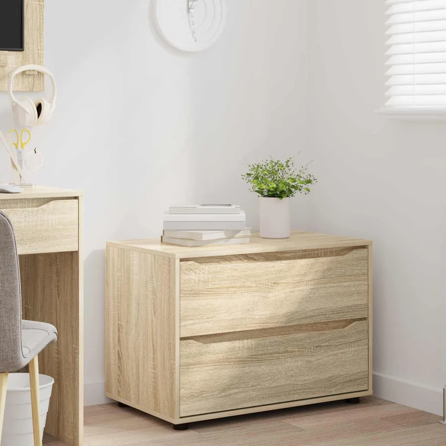 Armoire de rangement Chêne Sonoma 80 x 48 x 57 cm - 5