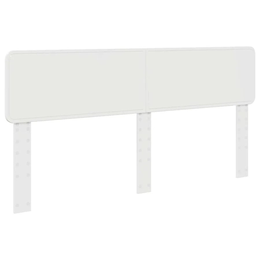Cadre de lit avec tête de lit Blanc 200 x 200 cm Pin massif - 6