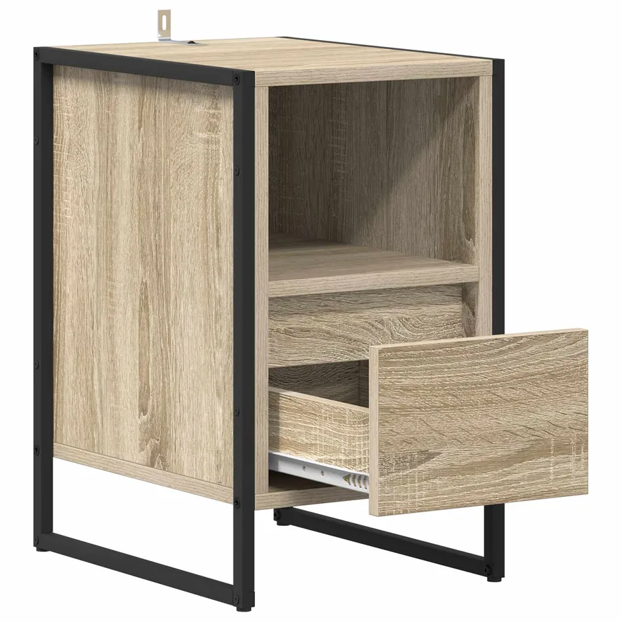 Table de chevet Sonoma 39,5 x 30 x 50 cm Bois d'ingénierie - 5
