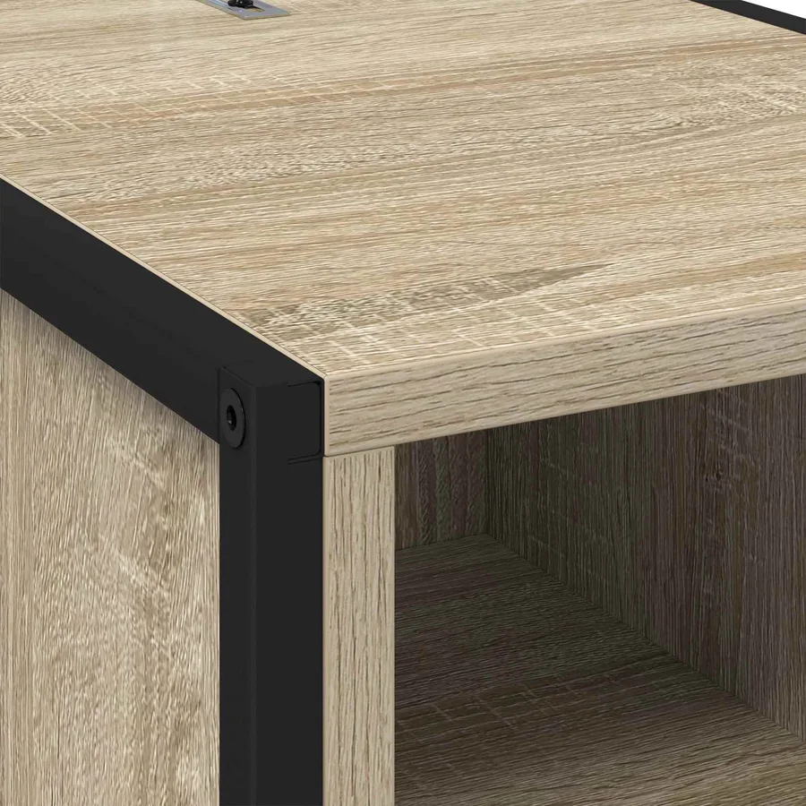 Table de chevet Sonoma 39,5 x 30 x 50 cm Bois d'ingénierie - 9