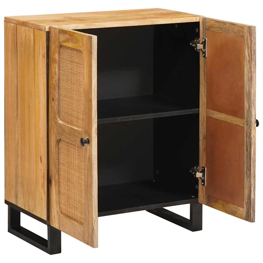 Buffet Marron 60 x 33 x 75 cm Bois de mangue massif - 2