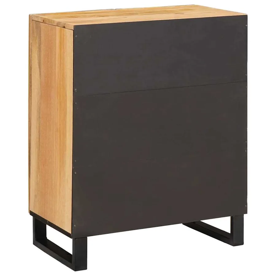 Buffet Marron 60 x 33 x 75 cm Bois de mangue massif - 5
