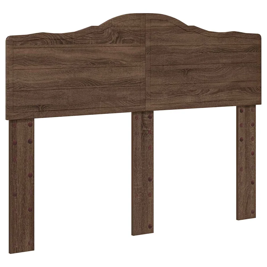 Cadre de lit Chêne brun 120 x 200 cm Bois de pin massif - 6