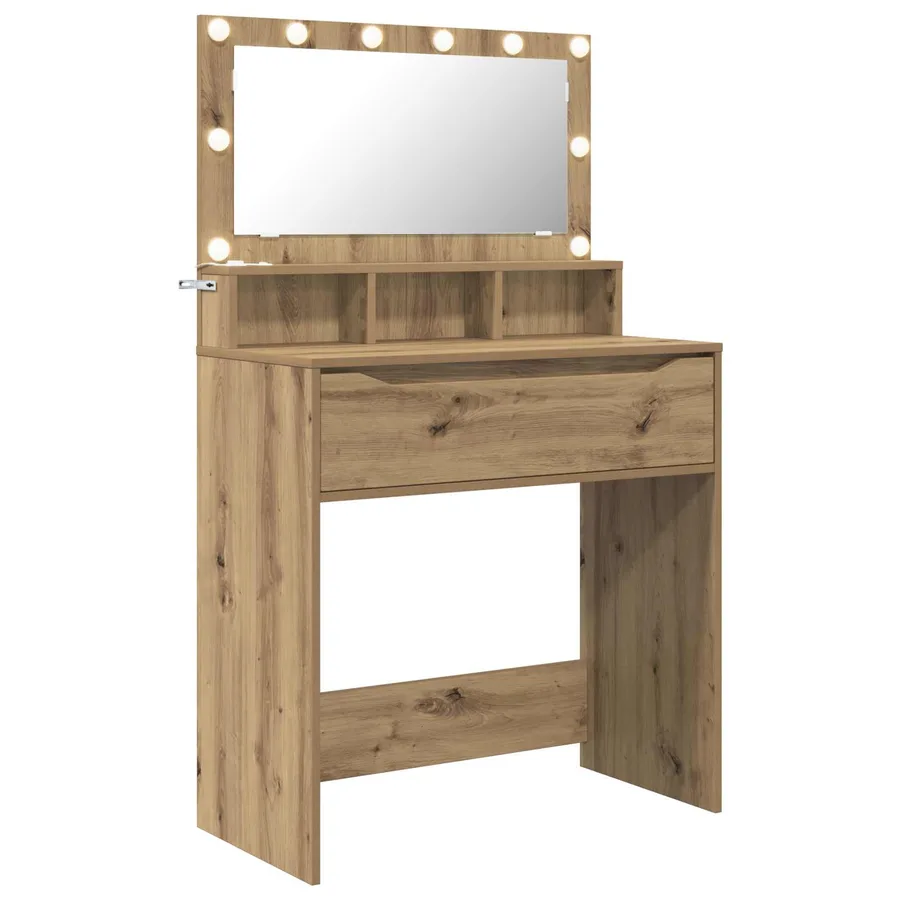 Tables de maquillage pour chambre Chêne artisanal - 2