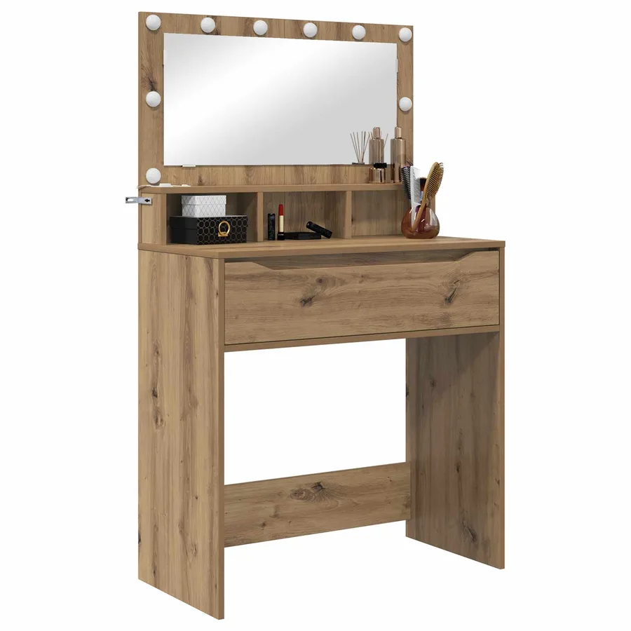 Tables de maquillage pour chambre Chêne artisanal - 3