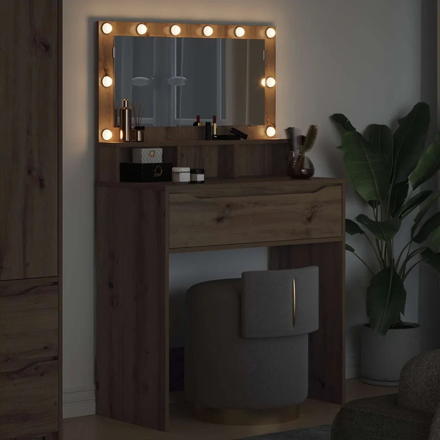Tables de maquillage pour chambre Chêne artisanal - 4
