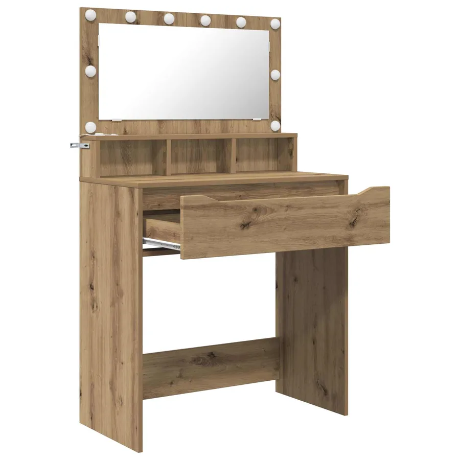Tables de maquillage pour chambre Chêne artisanal - 5