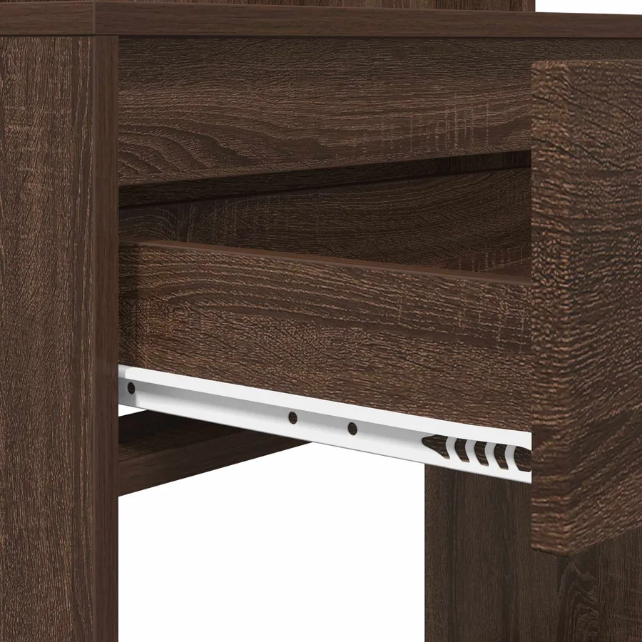 Tables de maquillage pour chambre Chêne brun 80 x 39,6 x 135 cm - 9