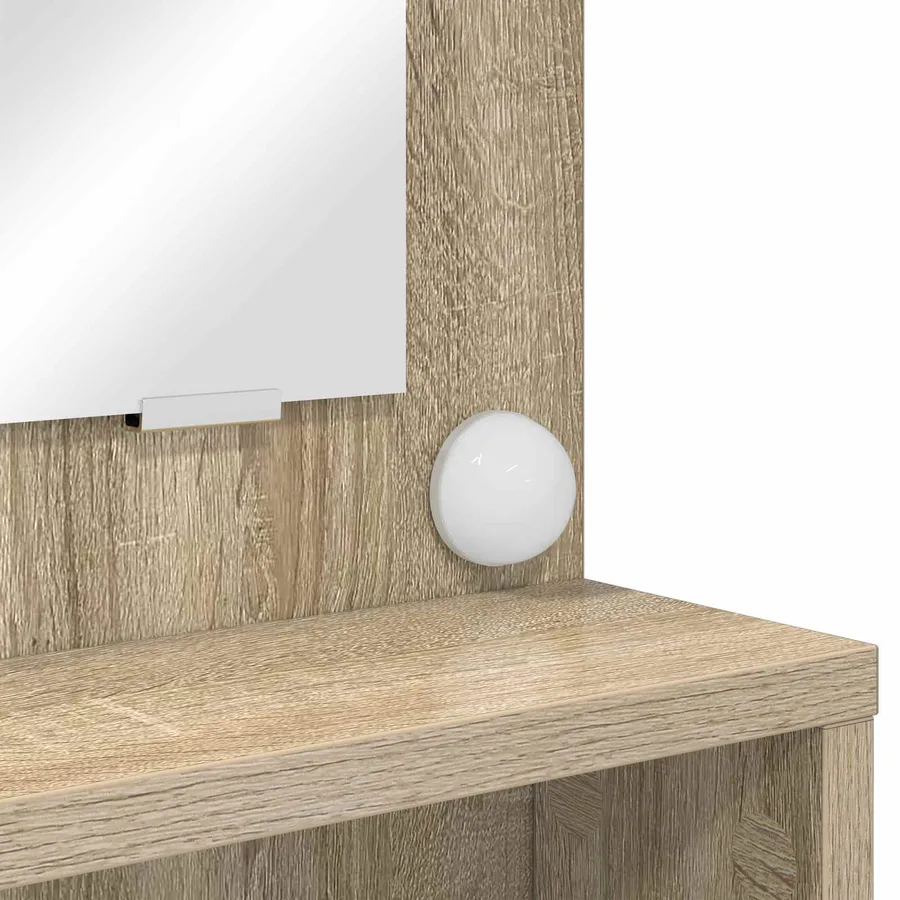Tables de maquillage pour chambre avec tiroir Chêne Sonoma - 11