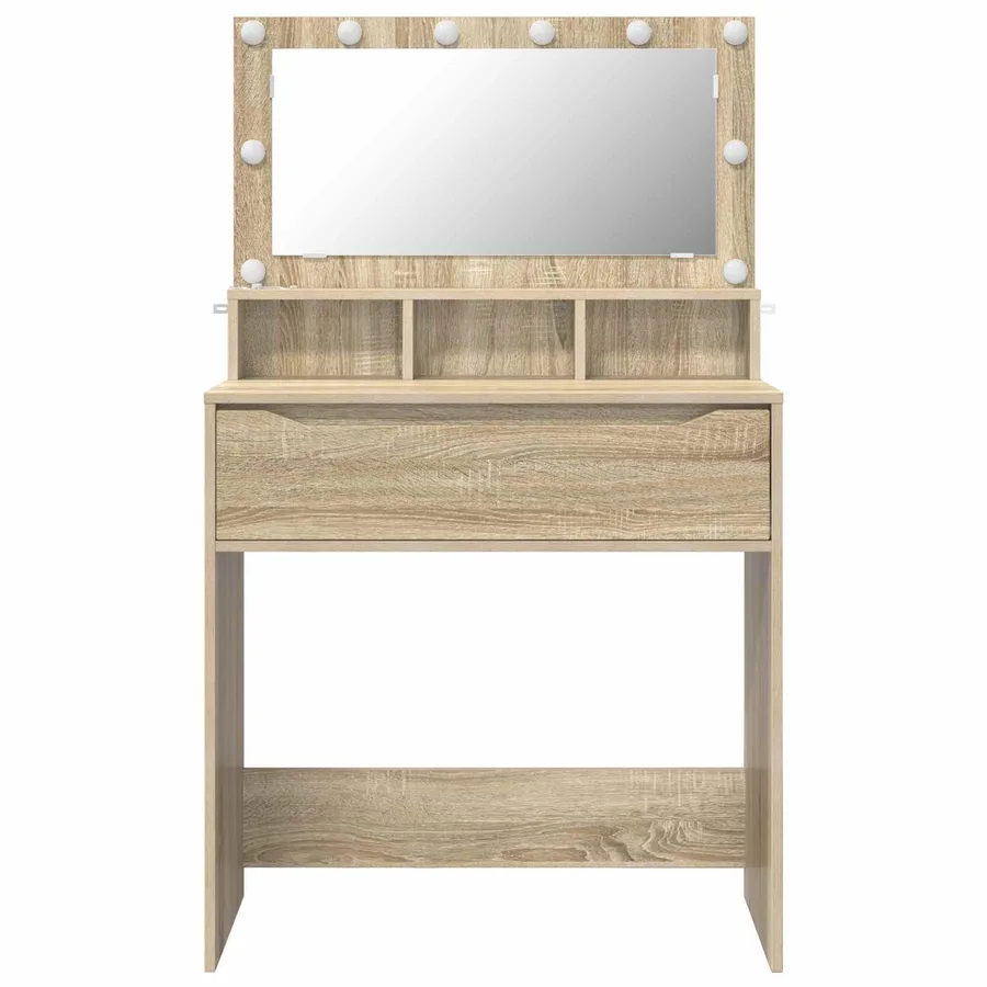Tables de maquillage pour chambre avec tiroir Chêne Sonoma - 6