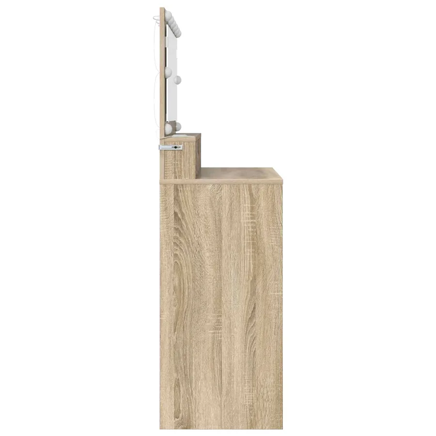 Tables de maquillage pour chambre avec tiroir Chêne Sonoma - 7