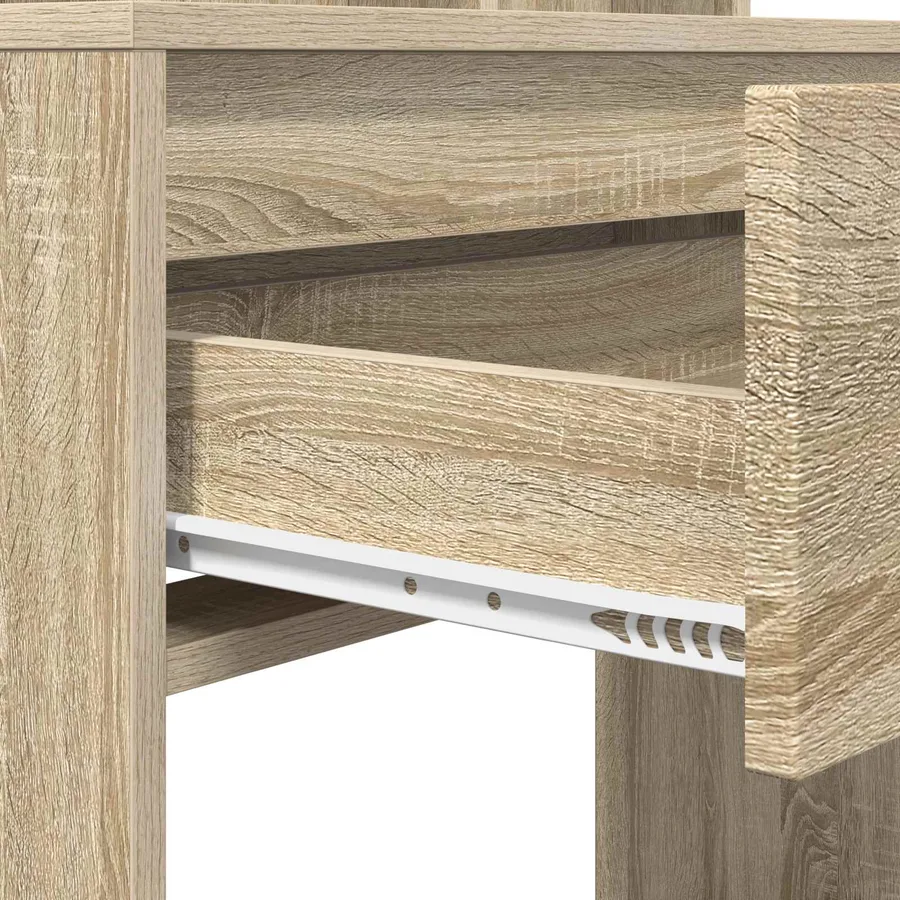 Tables de maquillage pour chambre avec tiroir Chêne Sonoma - 9