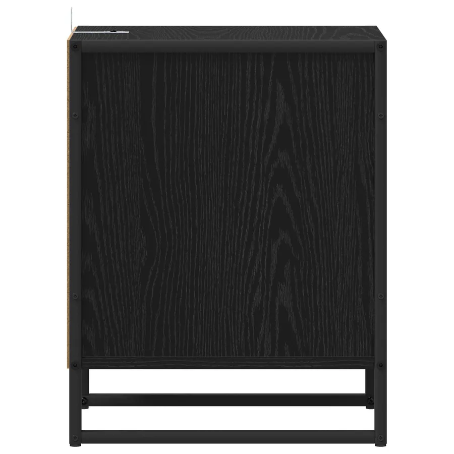 Table de chevet Chêne noir 39,5 x 30 x 50 cm Bois d'ingénierie - 7