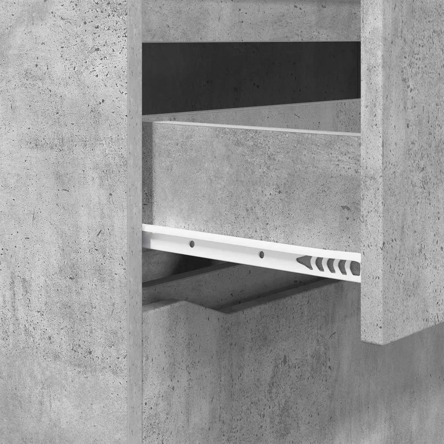 Armoires de rangement Gris béton 80 x 48 x 105 cm - 11