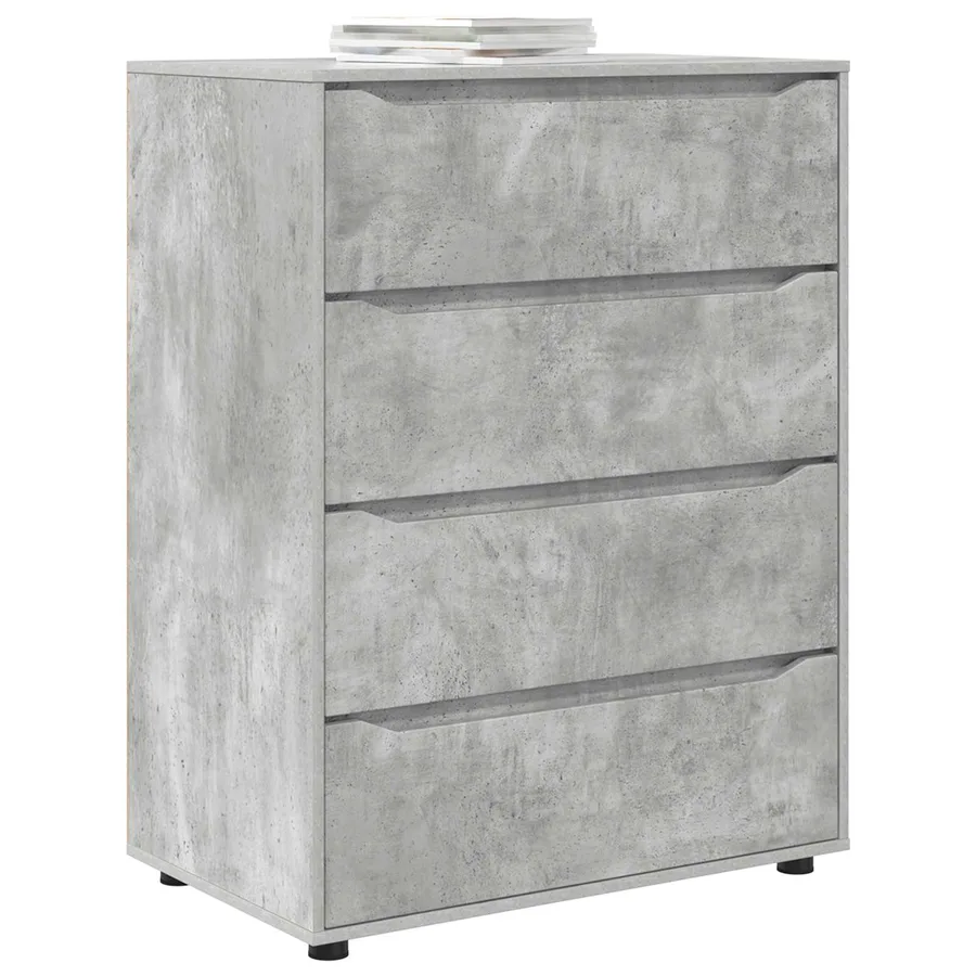 Armoires de rangement Gris béton 80 x 48 x 105 cm - 3