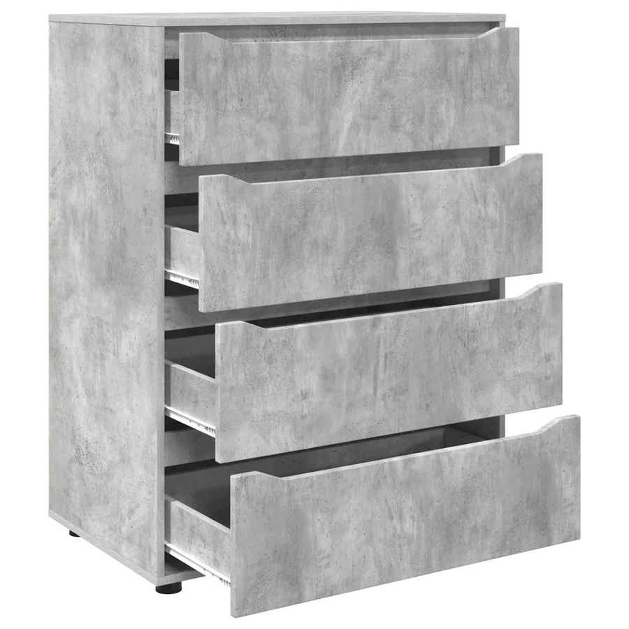 Armoires de rangement Gris béton 80 x 48 x 105 cm - 7