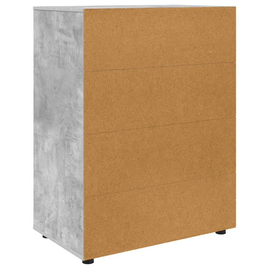Armoires de rangement Gris béton 80 x 48 x 105 cm - 8