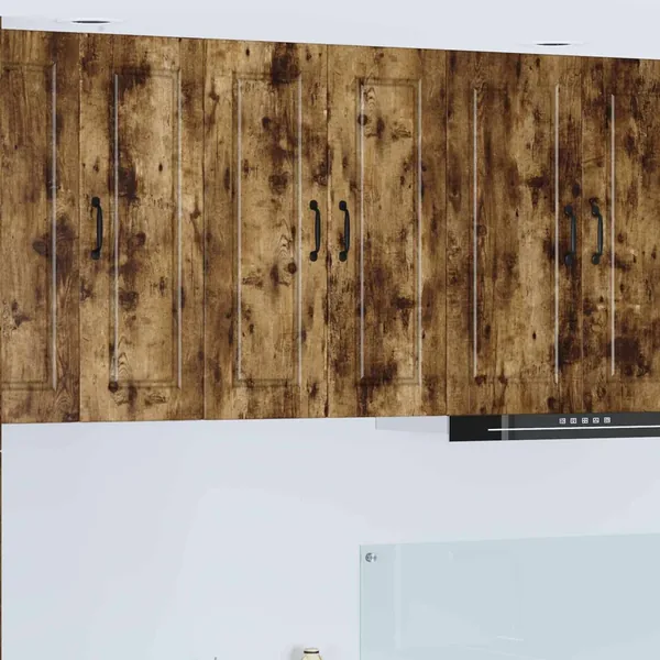 Meuble mural PORTO Chêne fumé 60 x 31 x 80 cm Bois d'ingénierie
