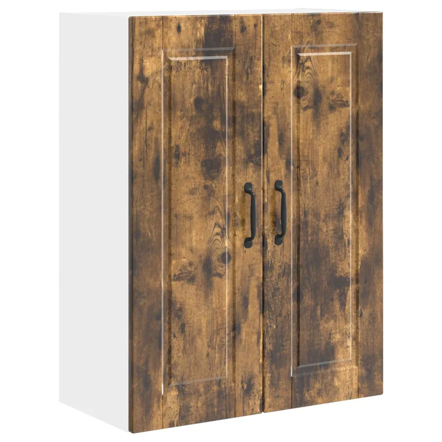 Meuble mural PORTO Chêne fumé 60 x 31 x 80 cm Bois d'ingénierie - 2