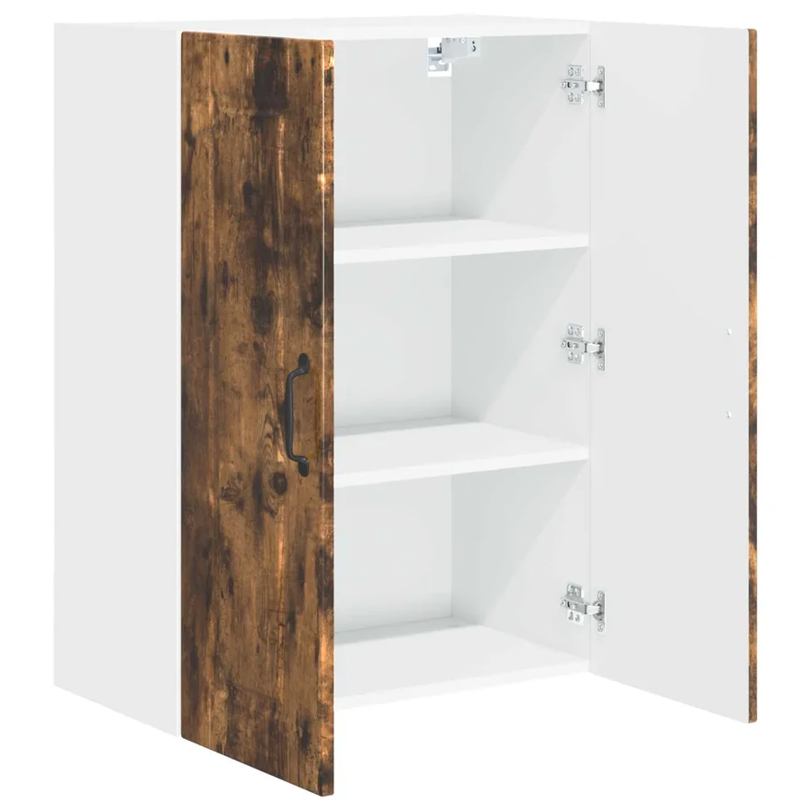 Meuble mural PORTO Chêne fumé 60 x 31 x 80 cm Bois d'ingénierie - 5