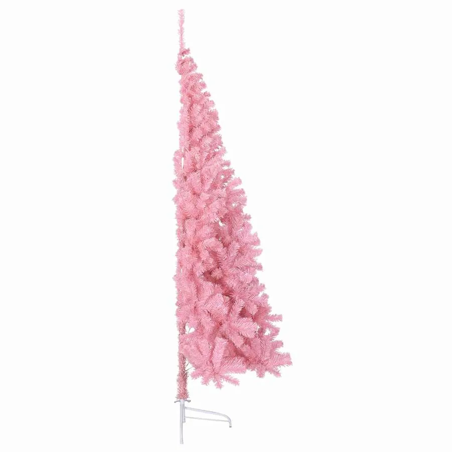 Sapin de Noël artificiel pré-éclairé Rose 180 cm PVC - 10