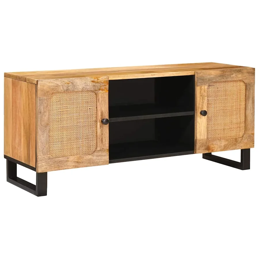 Meuble TV Marron 105 x 33 x 46 cm Bois de mangue massif