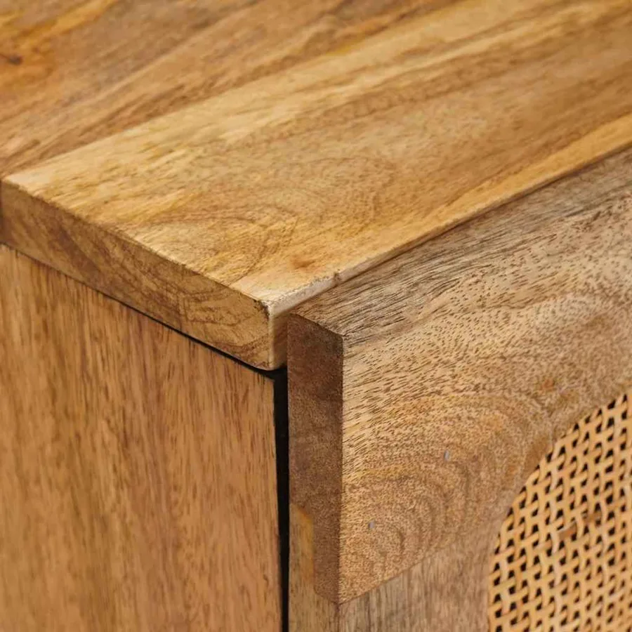 Meuble TV Marron 105 x 33 x 46 cm Bois de mangue massif - 6