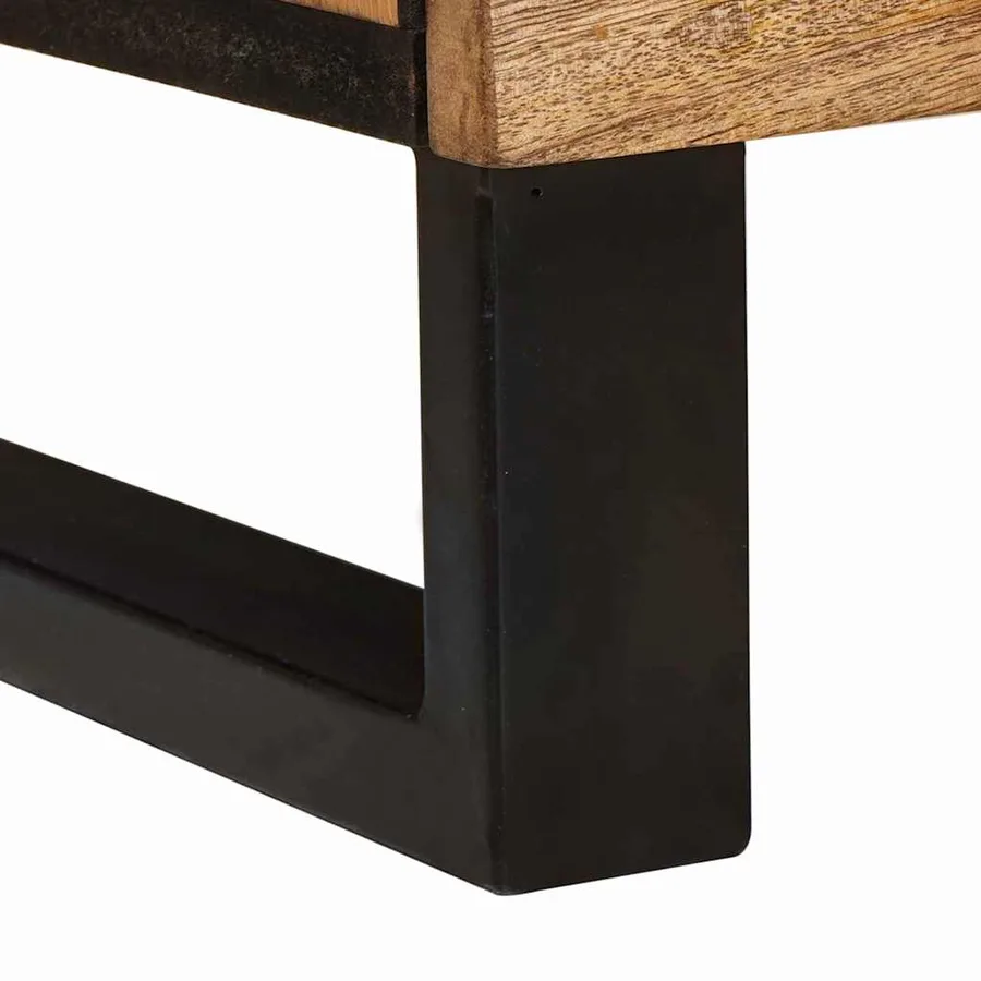 Meuble TV Marron 105 x 33 x 46 cm Bois de mangue massif - 8