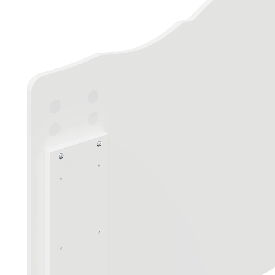 Cadre de lit avec tête de lit Blanc 75 x 190 cm Pin massif - 11